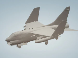 a7 corsair for carriers wings folded 3D Model