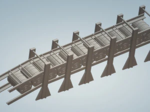 深水炸弹架 3D 模型