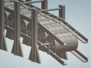 depth charge rack Model 3D