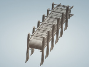 depth charge rack Model 3D