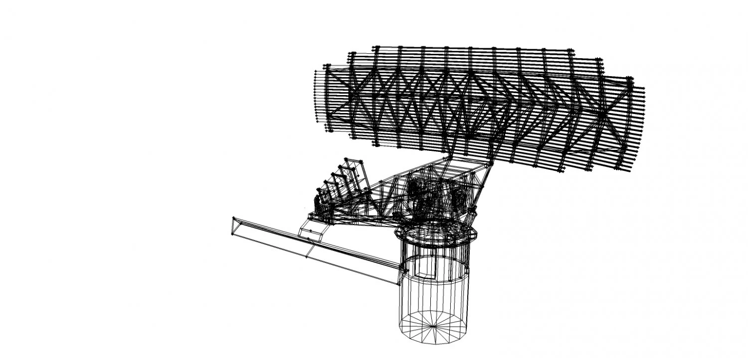 an sps 49 radar 3D Model .c4d .max .obj .3ds .fbx .stl .blend 