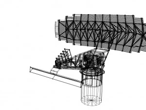 un radar sps 49 Modello 3D