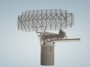 an sps 49 radar Modello 3D