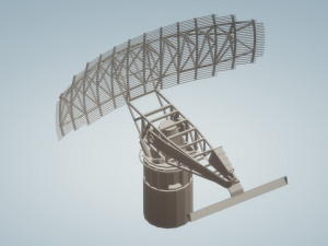 an sps 49 radar Modello 3D