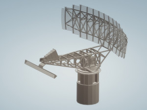 an sps 49 radar Modello 3D