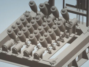 Igel-Wasserbombenwerfer 3D Modell