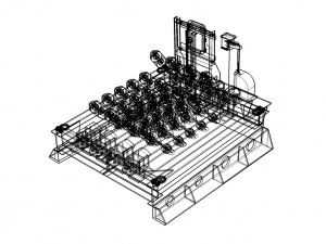 刺猬深水炸弹发射器 3D 模型