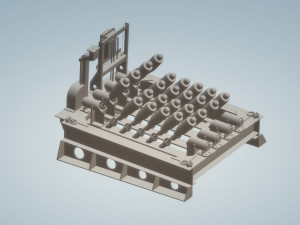 hedge hog depth charge launcher 3D 模型
