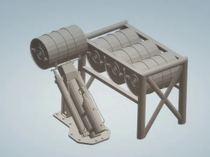 depth charge launcher 3D Model