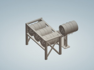 depth charge launcher 3D Модель