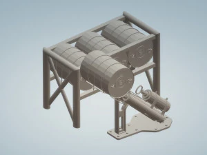depth charge launcher 3D Model