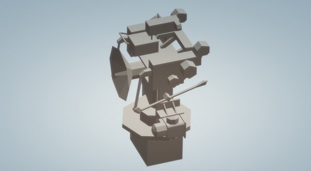 mark 52 anti aircraft fire control radar 3D Model .c4d .max .obj .3ds .fbx .stl .blend 