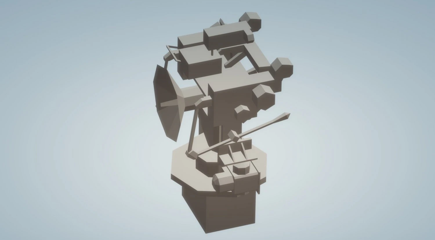mark 52 anti aircraft fire control radar 3D Model .c4d .max .obj .3ds .fbx .stl .blend 