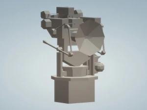 mark 52 anti aircraft fire control radar 3D Model