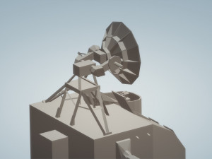 mk 37 director with spg 25 radar Model 3D
