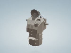 mk 37 director with spg 25 radar Model 3D