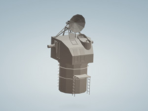 mk 37 director with spg 25 radar Model 3D