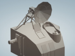 mk 37 director with spg 25 radar Model 3D