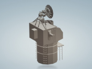 mk 37 director with spg 25 radar Model 3D