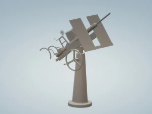 wolnostojący przeciwlotniczy 20 mm Model 3D