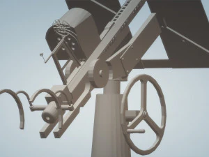 freestanding 20mm antiaircraft 3D Model