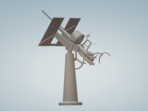 freestanding 20mm antiaircraft Modello 3D