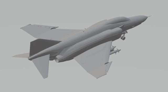 f4e phantom ii armed 3D Model .c4d .max .obj .3ds .fbx .stl .blend 