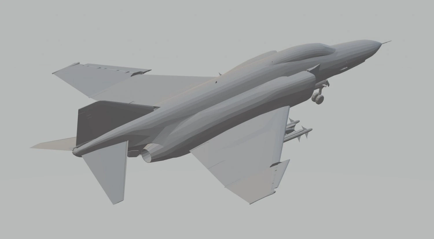 f4e phantom ii armed 3D Model .c4d .max .obj .3ds .fbx .stl .blend 