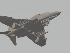 f4e phantom ii armed 3D Model
