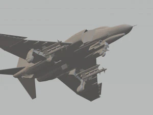 f4e phantom ii armed 3D Model