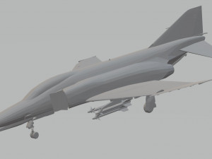f4e phantom ii armed 3D Model