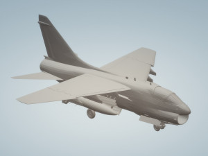 a7 corsair wheels down 3D मॉडल