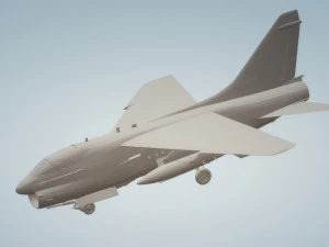 a7 corsair wheels down 3D Model