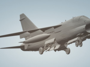 a7 corsair wheels down 3D मॉडल