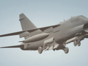 a7 corsair wheels down 3D Model