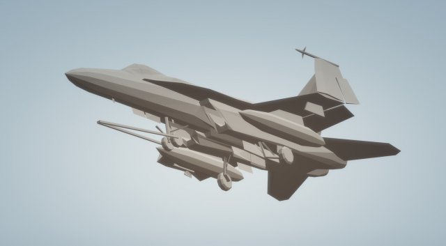 f18 super hornet with wheels down and wings folded 3D 모델 .c4d .max .obj .3ds .fbx .stl .blend 