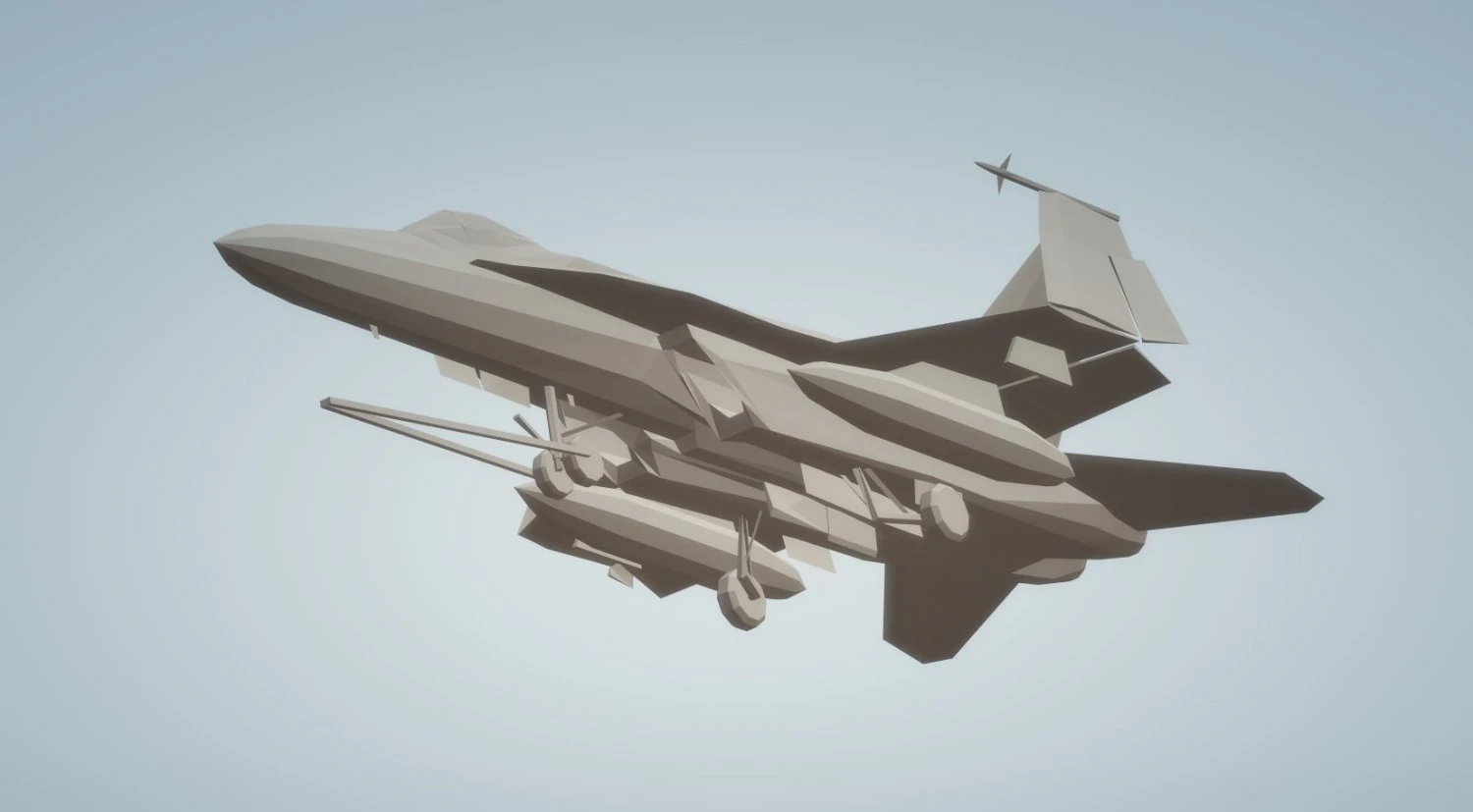 f18 super hornet with wheels down and wings folded 3D Model .c4d .max .obj .3ds .fbx .stl .blend 