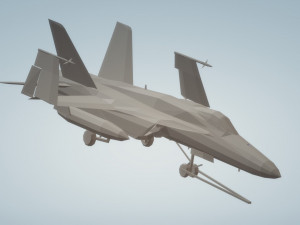 f18 super hornet with wheels down and wings folded 3D 모델