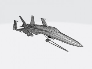 f18 super hornet with wheels down and wings folded 3D 모델