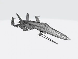f18 super hornet with wheels down and wings folded 3D Model