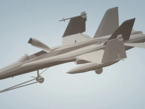 f18 супершершень с открытым куполом 3D Модель