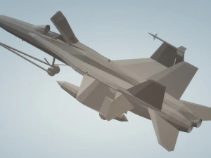 f18 super hornet with open canopy 3D Model
