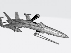 f18 super hornet with open canopy 3D 모델
