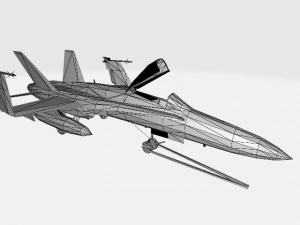 f18 super hornet with open canopy 3D Model