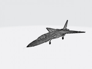 ra5c vigilanti wheels down Model 3D