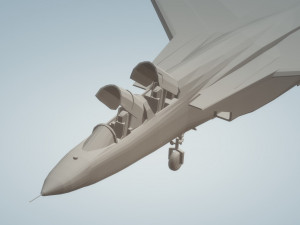 ra5c vigilanti canopy open Model 3D