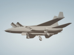 ra5c vigilanti canopy open Model 3D