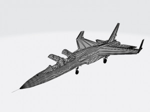 ra5c vigilanti canopy open Model 3D