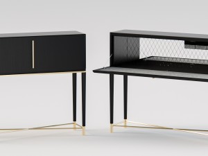 gallotti radice tama secretaire 3D 模型
