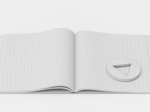 gallotti radice paperweight and card holder set 3Dモデル